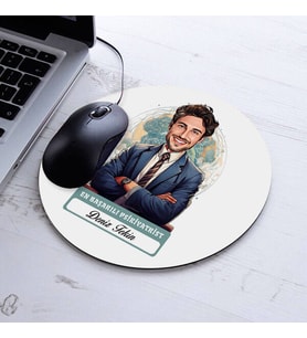 Kişiye Özel Hediye Karikatürlü En İyi Erkek Psikiyatrist Mousepad