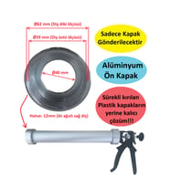 Sosis Silikon Tabancası Alüminyum Ön Kapak