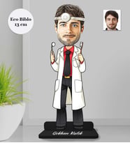 Kişiye Özel  Dişçi Doktor Erkek Ahşap Eco Biblo -1