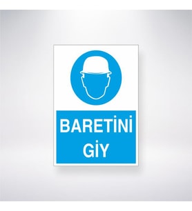 Baretini Giy 21x35 Arkası Yapışkanlı Levha