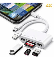 SChitec 3in1 Type-C / Lightning / UsbA to Kart Okuyucu & Usba Dönüştürücü Adaptör