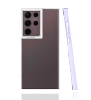 Galaxy S22 Ultra Kılıf Zore Mima Kenarları Renkli Silikon Kılıf (Lila)