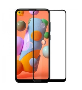 Samsung Galaxy M11 Uyumlu Ön Koruma Temperli Cam Ekran Koruyucu (Siyah)