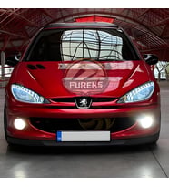Peugeot 206 206+ 1998-2012 Uyumlu H lip Esnek Ön Lip 2 Parça Karlık Ön Ek Tampon Altı Dil