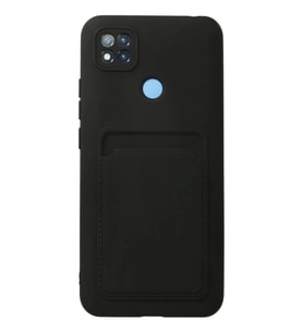 Xiaomi Redmi 9C Uyumlu Kılıf Kelvin Kartvizitli Silikon - Siyah