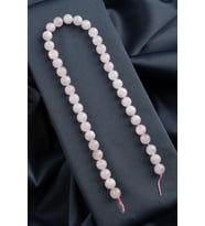 Pembe Kuvars Doğal Taş Parlak Pembe Küre Kesim 10mm Dizi [AA]