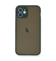 Iphone 12 Mini Kılıf Montreal Silikon Kapak - Yeşil