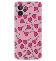 General Mobile GM 24 Pro Kılıf Resimli Desenli Baskılı Silikon Heart Lollipop 1414