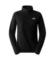 The North Face W 100 GLACIER Kadın Yarım Fermuar Polar NF0A855MJK31 (Siyah)