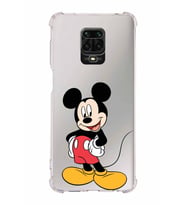 Xiaomi Redmi Note 9S Köşe Korumalı Antişok Kapak Mickey Mouse Tasarımlı Şeffaf  Kılıf