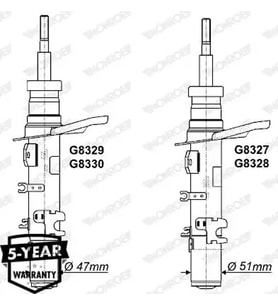 MONROE G8327 On Amortisor Sag 9811981480