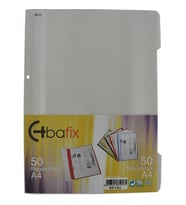 Bafix Telli Dosya Plastik XL Beyaz A4