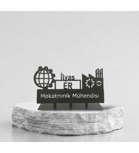 Mekatronik Mühendisi Metal İsimlik - Kişiye Özel İsimlik - İsme Özel Metal İsimlik - Mühendis İsimlik