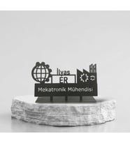 Mekatronik Mühendisi Metal İsimlik - Kişiye Özel İsimlik - İsme Özel Metal İsimlik - Mühendis İsimlik