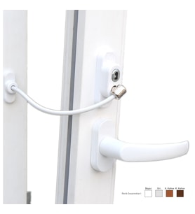 Anahtarlı Halatlı Pvc Kapı Pencere Emniyet Kilidi (5680)