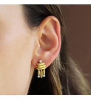 Camber Trend Gold Gümüş Küpe