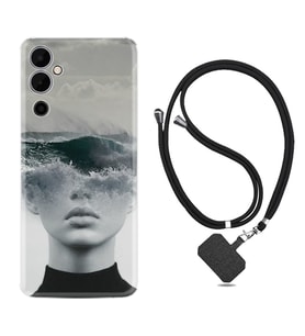 Tecno Pova 4 Kılıf Resimli Boyun Askılı İpli Desenli Silikon Mistic Woman 1361