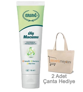 Ersağ Karanfil, Aloe Vera ve Okaliptüslü Diş Macunu - 100 ML