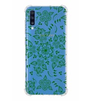 Samsung Galaxy A70  Köşe Korumalı Antişok Kapak Nostalji Desen Tasarımlı Şeffaf  Kılıf