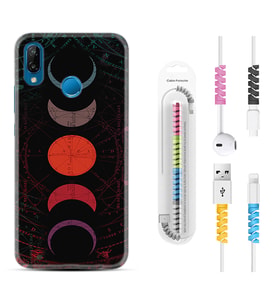 Huawei P20 Lite Mate 10 20 Lite Pro P40 Lite KılıfKablo Koruma Spiral Silikon Epiclys 1645