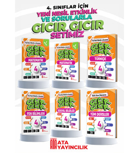 4. Sınıf Gıcır Gıcır 6'lı Set (Türkçe-Matematik (2 Kitap)-Fen Bilimleri-Sosyal Bilgiler-Hafta Sonu Ödevlerim Tüm Dersler)