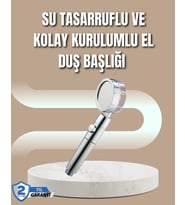 360° Ayarlanabilir Çok Fonksiyonlu Duş Başlığı