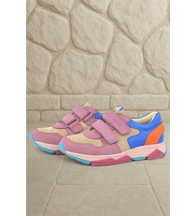 Rakerplus Hakiki Deri Pembe Çocuk Sneakers Spor Ayakkabı