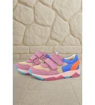 Rakerplus Hakiki Deri Pembe Çocuk Sneakers Spor Ayakkabı