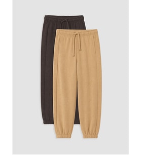 LC WAIKIKI Kahverengi Erkek Çocuk Jogger Eşofman Altı 2'li