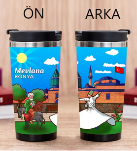 Konya Tasarımlı Fotoğraflı Termos