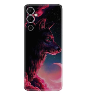 Tecno Pova Neo 2 Kılıf Resimli Desenli Baskılı Silikon Wolf and Moon 1380