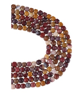5X5 MM Küp Kesim Monkay Jasper Taşı Dizi - DZ3904