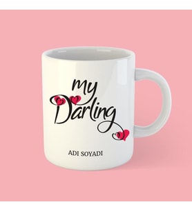 My Darling Beyaz Bardak Kupa