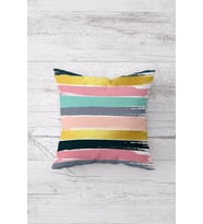 Çift Tarafı Baskılı Gizli Fermuarlı Yıkanabilir Leke Tutmaz Dekoratif Kırlent Kılıfı Yastık Kılıfı (Gri)