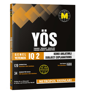 TR-YÖS GENEL YETENEK (IQ)-2 (KONU ANLATIMLI-ÖRNEK ÇÖZÜMLÜ)
