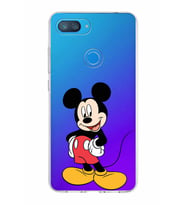 Xiaomi Mi 8 Lite Uyumlu Kapak Mickey Mouse Tasarımlı Şeffaf Silikon Kılıf