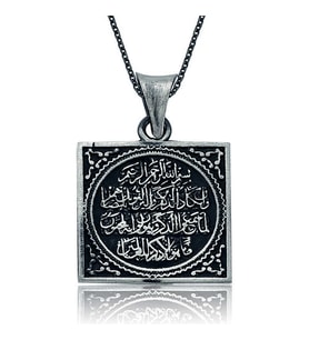 Gümüş Nazar Duası Bayan Kolye
