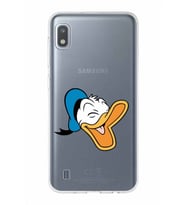 Samsung Galaxy A10  Kapak Donald Duck Tasarımlı Şeffaf Silikon Kılıf
