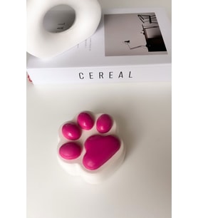 Pembe Hayvan Patisi Figürlü Çilek Kokulu Soya Mumu