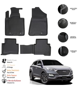 Hyundaı Tucson 2015-2021 3D Havuzlu Paspas OTL