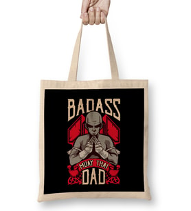 Badass Muay Thai Dad ,Mixed Martial Arts MMA Bez Çanta Uzun Saplı
