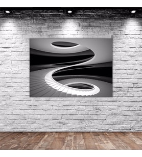 BK Home Üç Boyutlu Spiral Merdiven Tasarımlı Kanvas Tablo 50x70cm-1