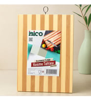 Bambu Kesme Tahtası 24x34x1.3 cm - Metal Kulplu