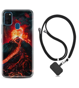 Samsung M21 M22 M23 M30 M31S M32 Kılıf Boyun Askılı Silikon Yanardağ 1611