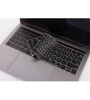 MacBook Pro TouchBar Klavye Koruyucu A1706 1989 A2159 1707 1990 İngilizce Türkçe (Siyah)
