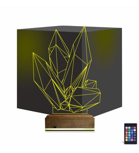 Luvivia Kristal Tasarım 3D Lamba - Masa Gece Lambası