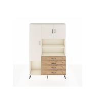 Arges Dolap 7 Raflı 4 Çekmeceli 3 Kapaklı 132x30x195 Aytaşı-Aytaşı/Çam