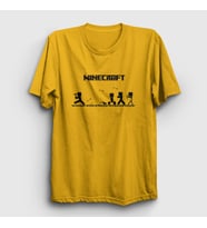 Presmono Unisex Sarı Arrows Minecraft T-Shirt 28979tt (Sarı)