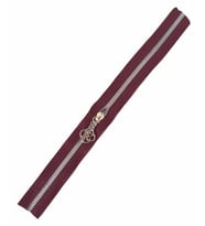 Angel Çanta Aksesuar Başlıklı Fermuar 40 Cm Gümüş Metal Bordo