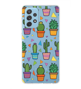 PrintiFy Samsung Galaxy A72 ile Uyumlu 1mm Slim Fit Water Color 4 Baskılı Şeffaf  Kılıf